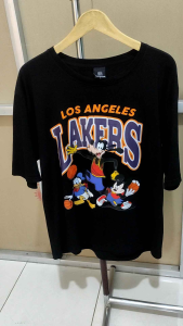 Kaos Oversized Tshirt Lakers Kaos Oversize Wanita/Pria