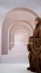 Mukena Dewasa Jersey Dagu Tertutup Jacquard Jumbo Terbaru