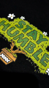 FUBAXS T-shirt / kaos hitam STAY HUMBLE