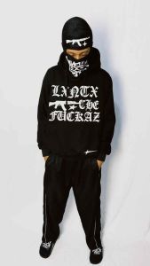 Masker Ninja Balaclava Wakeupboys Black Free sticker