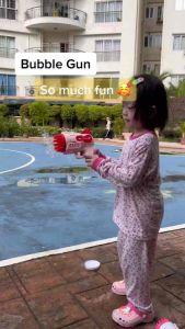 [Free Soap] Electric Children Bubble Gun / Bubble Toys / Bubble Pistol / Bubble Machine