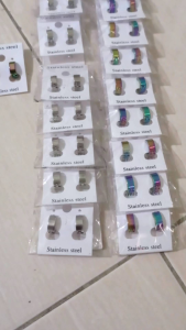 Anting Tindik Pria Stainless Stell Accessories Tindik Pria