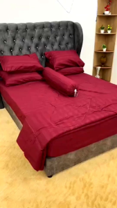 Cotton Kualiti Queen /King /Single Fitted Plain Bedsheet / Cadar Plain Getah Keliling Sarung Tilam Pillow Case