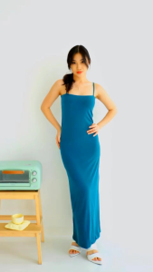 Long Dress Maxi Tanktop Tali Spaghetii - Tanktop Maxi Dress Bodycon Premium Quality