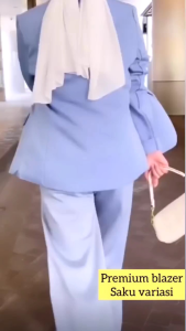 Blazer Style Terbaru / Jas Wanita Elegan Full Furing