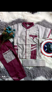 koko madimah  anak laki laki/setelan koko anak/Baju muslim anak/Koko Anak 1-13th Termurah MADINAH LENGAN PENDEK