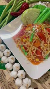 ส้มตำปลอม (โมเดลส้มตำไทย) - โชว์แล้วขายดี - สินค้าไม่เน่าไม่เสีย