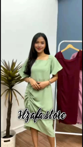 Dress Serut Lauren Daster Cringkle Airflow Daster Wanita Daster Viral Daster Terbaru Dress Serut Dewasa | ILZAFA.STORE