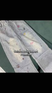 MixuKids- Celana Anak Import Bordir 8-14thn/ Celana Jeans Panjang Bordir/ Celana Kulot Panjang Jeans