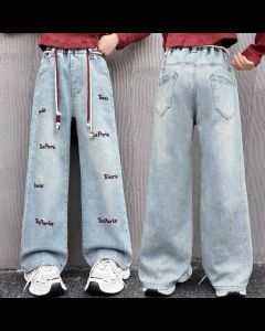 MixuKids - Celana Jeans Import 5-14thn / Celana Jeans Panjang Kulot / Celana Jeans Anak Tanggung Import