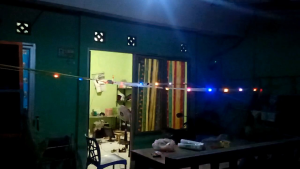 Hiasan dinding lampu led 1 mata alis roda 16 pcs jalur 1 arah komplit sudah dirangkai kabel panjang tinggal pasang running otomatis bisa manual super terang