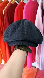 TOPI NEWSBOY WOL CLASSIC GREY/ABU TUA