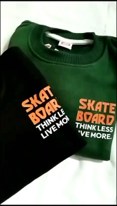 Sweater Crewneck Anak Laki-laki Motif Karakter Depan Belakang Warna Hijau Army Usia 1-12 Tahun Bahan Plecee Premium