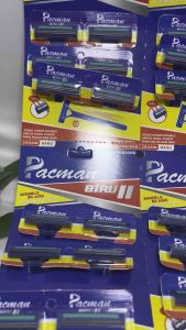 Alat Cukur Jenggot Kumis Isi 24 Pcs: Lembaran Biru & Kuning