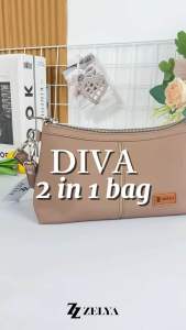 DIVA BAG BY ZELYA / 2 IN 1 / TAS SELEMPANG DAN DOMPET / MURAH DAN BERKUALITAS