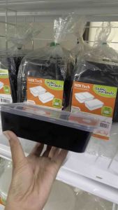 กล่องใส่อาหาร สีดำฝาใสPP ขนาด 650ml. (25ชิ้น/แพ็ค)