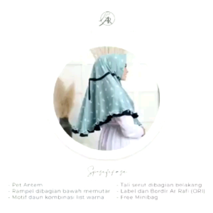 HIIAB ARRAFI AR 508 HIJAB INSTAN SERUT MOTIF