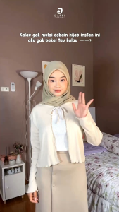 DAFFI HIJAB JILBAB DAFFI INGGIT SERIES JILBAB INSTANT NON PAD