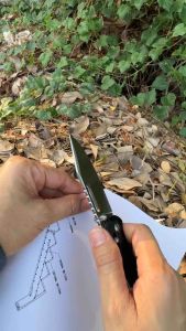 100% Ganzo G768 ของแท้ ดังนั้น วัสดุใบมีดเหล็ก D2 และวัสดุด้ามจับ G10