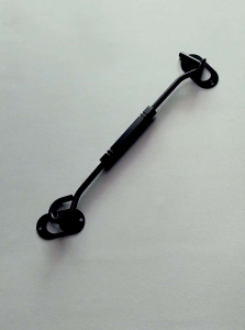 Hak Angin 8" Kotak Hitam Jendela Rumah Penyangga Jendela Minimalis Besi Padat Powder Couting