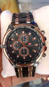 COD-Jam Tangan Rantai Pria jam tangan gaya kasual pria pilihan model terkini kasual dan modis - harga terbaik di pasaran!