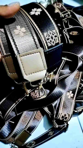 Tali tas selempang wanita motif bunga panjang 130 cm lebar 4 cm