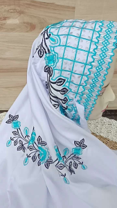 MUKENA DEWASA TERUSAN SANTRI MOTIF BUNGA CITRA
