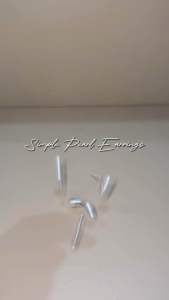 Anting Stud Mutiara Simple Tusuk Pearl Stud Earrings Basic Fashion
