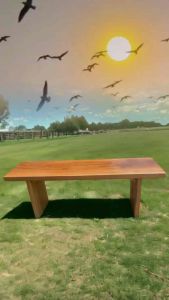 ม้านั่งไม้เต็ง ม้านั่งสนาม ม้านั่งกลางแจ้ง ม้านั่งไม้แผ่นเดี๋ยว แข็งแรง ทนทาน ทนแดด ทนฝนได้ดี ไม้เกรดA ไม้จริง