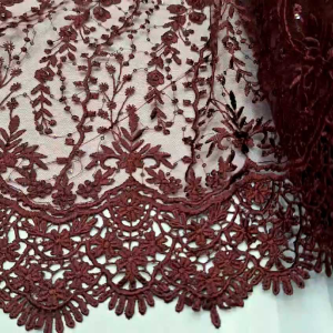 Desain Bordir Pakaian: Tille Bordir Pinggir Prada & Payet Motif Baru