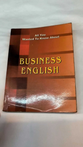 All You Wanted To Know About Business English | Business English book | old unused book