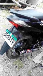 HONDA BEAT 125 POWER PIPE 51 MM TIP WITH SILENCER