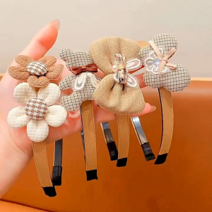 Bando Anak Perempuan Korea Karakter Motif Bunga Pita Beruang Bendo Bondu Bandana Fashion Headband Aksesoris Rambut