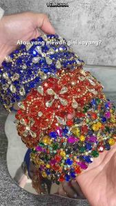[VELMORRA] Headband Geniq Bando Korea Pesta Kristal Diamond Mewah Berkilau