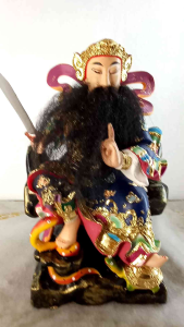 องค์เจ้าพ่อเสือขนาดสูง8นิ้วงานเรซิ่นหนวดจริงราคาองค์ละ1350บ. ขนาด 11*10*21ซม.