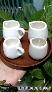 Cốc rót sữa mật ong bằng sứ mã CSN dung tích 50-80 ml
