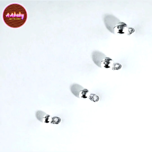 🌈AAbaby Galleries AAAC1 Silver Bell For DIY Anklet Bracelet 5mm/6mm/7mm/8mm Round Bells Accessories