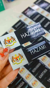NAME TAG PRINTING EPOXY PIN/MAGNET KE-RAJ-AAN