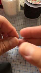 Durable elastic rubber tying round thread/ 0.8 x 60m