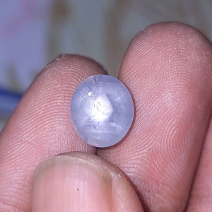 natural light blue sapphire star ceylon safir srilanka no treatment BODY GLASS
