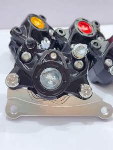 PAKET KALIPER S6RT COIN 2 PISTON + BREKET STANDAR BELAKANG NMAX LEXI AEROX OLD155