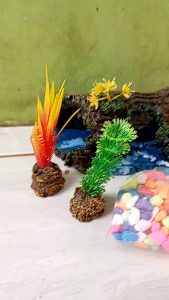 Hiasan Aquascape & Aksesoris Aquarium Paket Lengkap 6in1