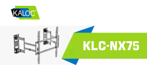 Kaloc NX75 32"-75" Full Motion Split Wall Plate Corner TV Wall Mount Swivel Wall Mount Bracket Designed for Corner Installations VESA 400x500mm Pattern Fits