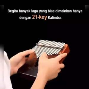 Kalimba 21 Key: Alat Musik Thumb Piano Kayu
