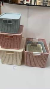 Rổ Nhựa Đan Mây Giỏ Nhựa Đựng Đồ Rổ Đựng Mỹ Phẩm Việt Nhật