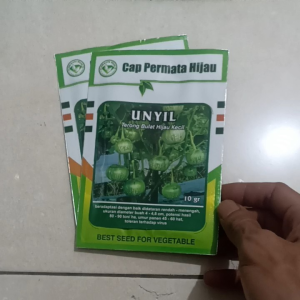 BIBIT BENIH TERONG LALAP TAHAN VIRUS UNYIL ISI 10 GRAM CAP PERMATA HIJAU Setara Provita Panah Merah