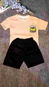 Baju Anak Laki-laki usia 1-12 Tahun Motif Mobil Depan Belakang Bahan Katun Adem