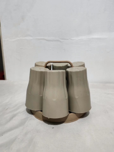 omnimerchdepot baso plastic set with holder plastic glass plastic drinkware camping picnic outdoor