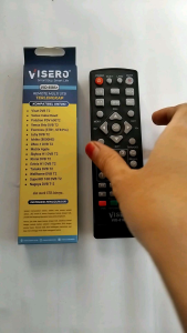 Remot Multi Set Top Box STB DVB T2 Terlengkap Visero VIO-818S+