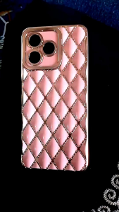 Luxury Puff Chroem Oppo A15 A15s A78 (4G) A95 (4G) Soft Case Luxury Puff Chroem Mewah Pelindung Handphone Terbaik